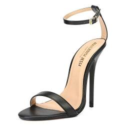 MAIERNISI JESSI Unisex Herren Damen Knöchelriemen Stiletto High Heel Kleid Sandalen von MAIERNISI JESSI