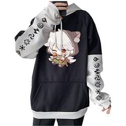 Genshin Impact Razor Hoodie Razor Cosplay Kostüm Bedruckt Langarm Sweatshirt Pullover Zipper Jacke Trainingsanzug für Frauen Männer von MAIISO
