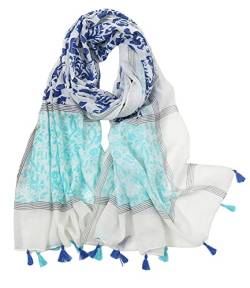 MAIRY Tuch Damen stylisches Muster Eleganter Schal für Frauen Hochwertiges Halstuch und Viskose Stola Dezent Stilvoll Paisley Stolen Tücher M01481 von MAIRY