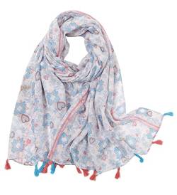 MAIRY Tücher Damen Schal Stola Halstuch Tuch für Frühling Sommer Ganzjährig Schal Damen M0113 von MAIRY