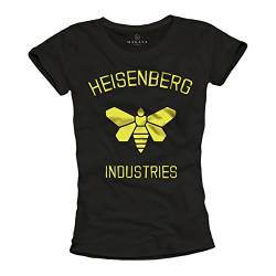 Breaking Bad T-Shirt für Damen Aufdruck Heisenberg Industries schwarz Größe M von MAKAYA