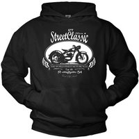 MAKAYA Kapuzenpullover Herren Motorrad Bekleidung Männer Sweatshirt mit Kapuze Oldtimer Pulli von MAKAYA