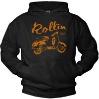 MAKAYA Kapuzenpullover Herren Vintage Roller Sweatshirt mit Kapuze Männer Pulli Hoodie von MAKAYA