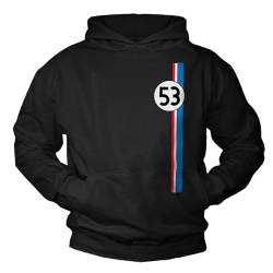 MAKAYA Kapuzenpullover Herren mit Aufdruck Auto Tuning Motiv 53 Hoodie Pullover mit Kapuze Sweatshirt Geschenke Schwarz M von MAKAYA