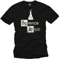 MAKAYA Print-Shirt Bad Science T-Shirt Chemie Studenten Geschenke Männer Druck Aufdruck mit Druck, aus Baumwolle von MAKAYA