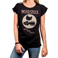 MAKAYA T-Shirt Damen Vintage Woodstock Musik Sommer Top 60er 70er Hippie Bandshirt mit Druck, aus Baumwolle, große Größen von MAKAYA