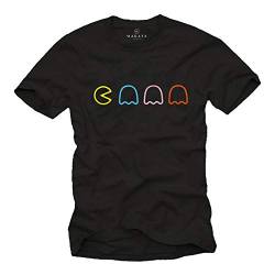 MAKAYA Vintage Gamer T-Shirt Herren Old School Game - Geschenke für Computer Nerds Man schwarz XXXL von MAKAYA