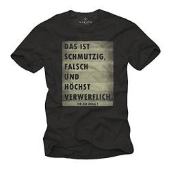 Witzige T-Shirts mit Sprüchen für Herren/Männer DAS IST SCHMUTZIG schwarz Größe XXXXL von MAKAYA