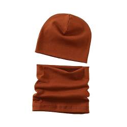 MAKFORT Loop Kinder Mit Beanie Mütze Kinder Baumwoll Schals Baby Schals Winter Loop Schal Junge Und Mädchen von MAKFORT