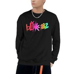 Blink Sweatshirt 182 Herren Crewneck Schwarz Sweat Shirt Langarm Rundhals Hoody Merch Fans Top Für Männer von MAKMAN