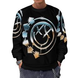 Blink Sweatshirt 182 Herren Crewneck Sweat Shirt Langarm Rundhals Hoody Merch Fans Top Für Männer von MAKMAN