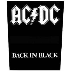 AC/DC - Back in Black - Backpatch / Rückenaufnäher von MAM