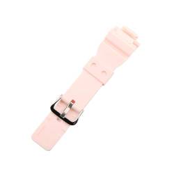 MAMA'S PEARL Uhrenzubehör Passend For Casio GMA-S110 120 130 140 Harzarmband Unisex Outdoor-Sport Wasserdichtes Armband (Color : Light pink, Size : 16mm) von MAMA'S PEARL