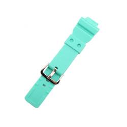 MAMA'S PEARL Uhrenzubehör Passend For Casio GMA-S110 120 130 140 Harzarmband Unisex Outdoor-Sport Wasserdichtes Armband (Color : Turquoise blue, Size : 16mm) von MAMA'S PEARL