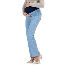 Passy - Straight Leg Maternity Jeans, Straight Vintage Style Schwangerschaftshose - Made in Italy (36, Klar) von MAMAJEANS