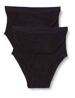 MAMALICIOUS Damen MLHEAL ORG.Baumwolle Panties 2PACK O.A.NOOS Unterwäsche, Black/Pack:Black, S/M von MAMALICIOUS