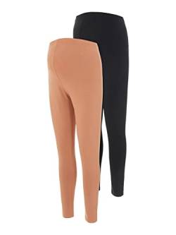 MAMALICIOUS Damen Mlcharlie Jersey 2-p A. Leggings, Braun, M EU von MAMALICIOUS