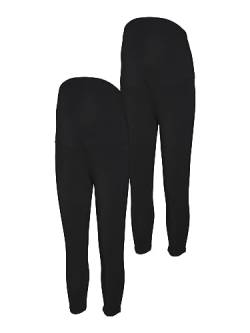 MAMALICIOUS Damen Mlemma 3/4 Jrs Legging 2-p E. A., Schwarz, L von MAMALICIOUS