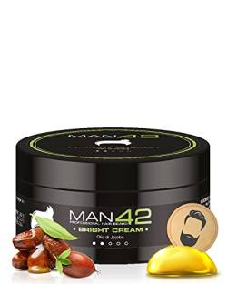 MAN42 Bright Cream, glänzende Pomade, Styling Pomade 100ml von MAN42 PROFESSIONAL HAIR BEARD