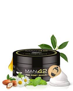 MAN42 Pre-/ Post Shaving Cream, Vor und Nach der Rasur Creme, 100ml von MAN42 PROFESSIONAL HAIR BEARD