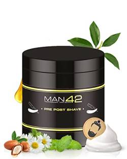 MAN42 Pre-/ Post Shaving Cream, Vor und Nach der Rasur Creme, Kabinenware 250ml von MAN42 PROFESSIONAL HAIR BEARD
