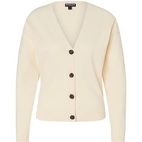 MANGUUN collection Strickjacke, V-Ausschnitt, Knöpfe, für Damen, weiß, XS von MANGUUN collection