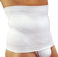 MANIFATTURA BERNINA Sana 5511027 (Größe 1 weiß) - Bauchband figurformend elastische Bauchbandage Taillenband aus Baumwolle Höhe 27 cm von MANIFATTURA BERNINA