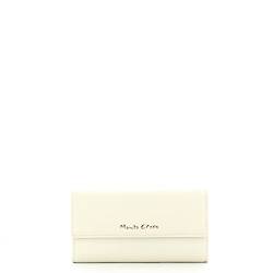 Manila Grace Geldbörse mit Klappe für Damen Marke, Modell S3AD242EU, aus Kunstleder., Weiß, Einheitsgröße von MANILA GRACE