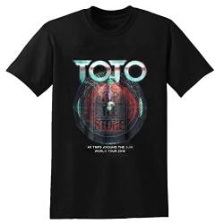 Toto 40 Trips Around The Sun World Tour 2018 T-Shirt Unisex Tee Black L von MANSU