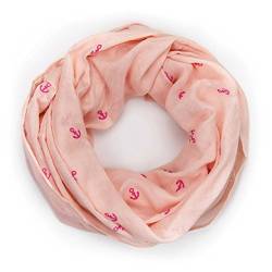 MANUMAR Loop-Schal für Damen mit Anker-Motiv als perfektes Herbst Winter Accessoire von MANUMAR