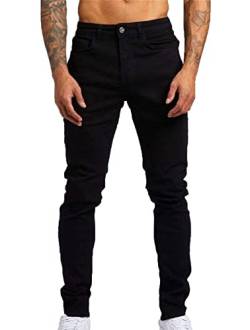 MANYMANY Herren Skinny Slim Fit Jeans Herren Stretch Retro Faded Denim Hose Regular Fit Classic Basic Hose von MANYMANY