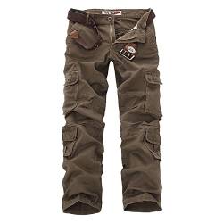 MANYMANY Mens Military Cotton Pants Mens Plus Size Cargo Combat Pants Taktische Arbeitshose Outdoor Hose von MANYMANY