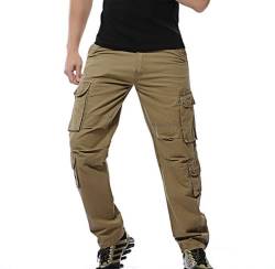 MANYMANY Mens Military Cotton Pants Mens Plus Size Cargo Combat Pants Taktische Arbeitshose Outdoor Hose von MANYMANY