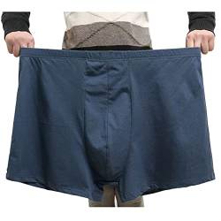 MAOAEAD Herren-Unterhose aus Baumwolle, Übergröße, L-10XL, elastisch, hohe Taille, lockere Unterwäsche, Männer-Papa-Boxershorts (5 Stück, zufällig, 10XL (140–150 kg)) von MAOAEAD