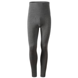 MAOAEAD Herren Weiche Baumwolle Lange Unterhose Übergröße Herbst Winter Enge Unterwäsche Dehnbare Hohe Taille Thermohose Hose von MAOAEAD