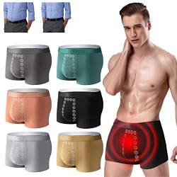 MAOAEAD Magnetische Unterwäsche für Herren, Magnettherapie, energetische Hose, Stretch, atmungsaktiv, langlebig, Herren-Boxershorts (6 Stück, zufällig, XXL (65–75 kg)) von MAOAEAD