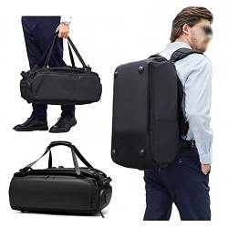 MAOTN Trocken- und Nasstrenn-Reisetasche, 42-Liter-Outdoor-Sporthandtasche für Herren, Wochenendgepäckrucksack mit hoher Kapazität,Black,42L von MAOTN