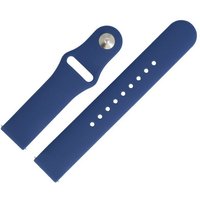 MARBURGER Uhrenarmband 22mm Silikon Fitness Smartwatch XL Extra Lang Blau von MARBURGER