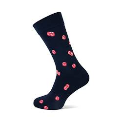 MARCMARCS Men's Red Scooter Dice Socken, Marine, 39-42 von MARCMARCS