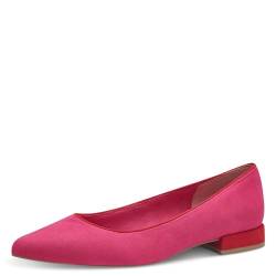 MARCO TOZZI Damen Ballerinas Spitz Vegan, Rosa (Pink Comb), 37 EU von MARCO TOZZI