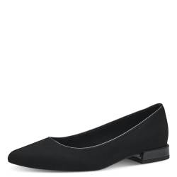 MARCO TOZZI Damen Ballerinas Spitz Vegan, Schwarz (Black Comb), 41 EU von MARCO TOZZI