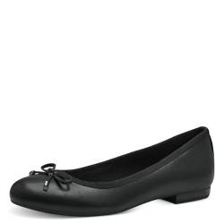 MARCO TOZZI Damen Ballerinas mit Schleife Vegan, Schwarz (Schwarz), 37 EU von MARCO TOZZI