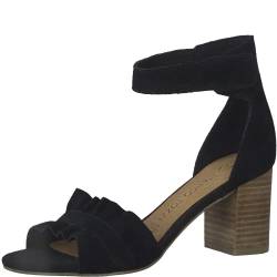 MARCO TOZZI Damen Sandale mit Absatz, Blockabsatz, weiches FEEL ME Fußbett, aus hochwertigem Leder, ideal für Business und Freizeit von MARCO TOZZI