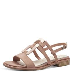 MARCO TOZZI Damen Sandalen mit Absatz mit Verstellbarem Riemen Sommer, Mehrfarbig (Nude Comb), 41 EU von MARCO TOZZI