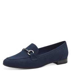 MARCO TOZZI Damen Slipper Elegant Vegan, Blau (Navy), 38 EU von MARCO TOZZI