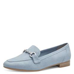 MARCO TOZZI Damen Slipper Elegant Vegan, Blau (Polar), 37 EU von MARCO TOZZI