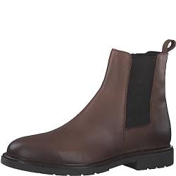 MARCO TOZZI by Guido Maria Kretschmer Herren Chelsea Boots aus Leder mit Reißverschluss, Braun (Cognac), 41 von MARCO TOZZI