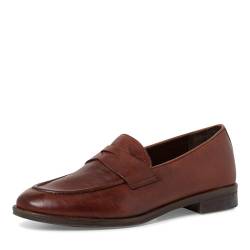 MARCO TOZZI by Guido Maria Kretschmer Herren Slipper aus Leder Elegant, Braun (Cognac), 44 EU von MARCO TOZZI