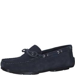 MARCO TOZZI by Guido Maria Kretschmer Herren Slipper aus Leder Flach, Blau (Navy), 41 EU von MARCO TOZZI