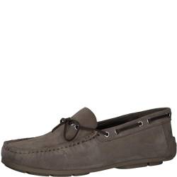 MARCO TOZZI by Guido Maria Kretschmer Herren Slipper aus Leder Flach, Braun (Taupe), 43 EU von MARCO TOZZI